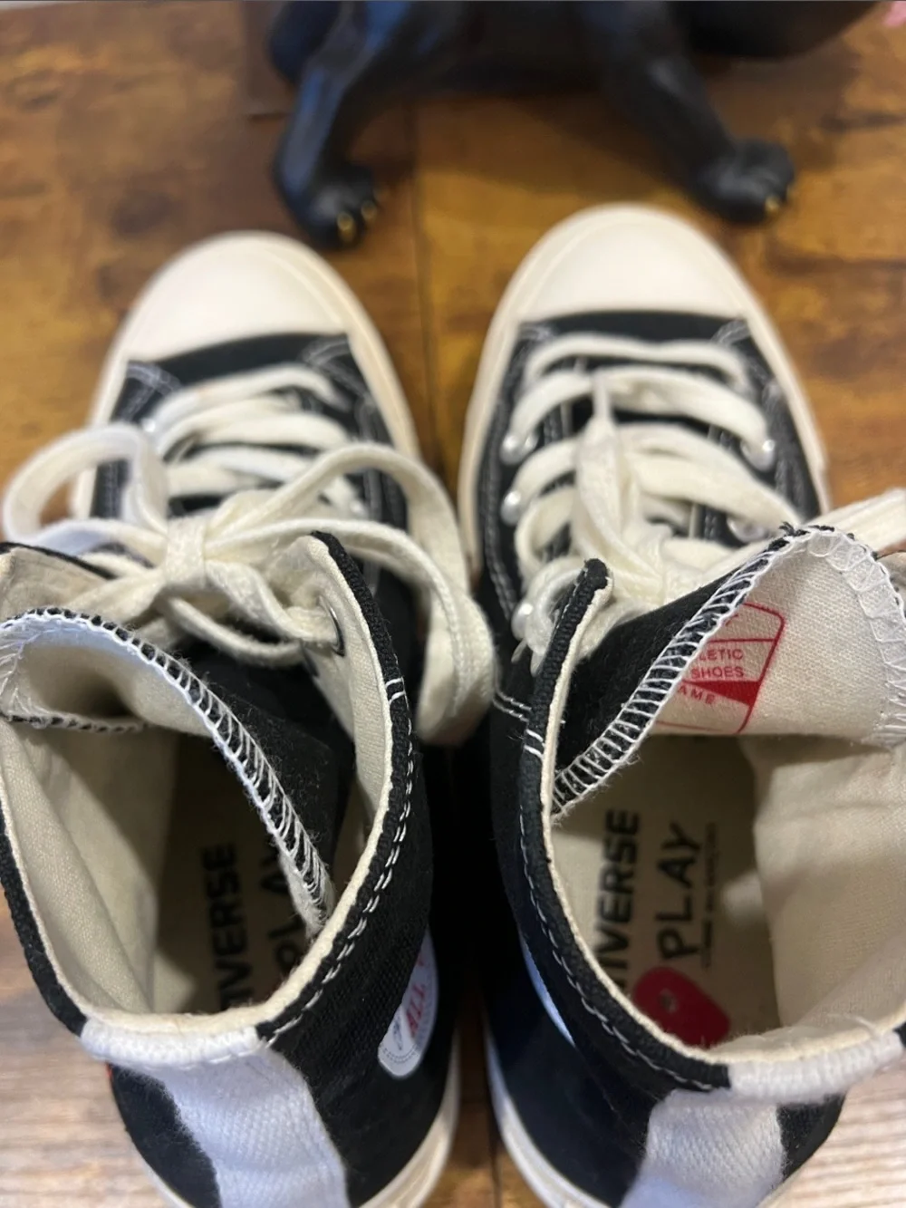 Women’s Converse Chuck Taylor All Star 70 Hi Comme des Garcons PLAY Black:Size 8